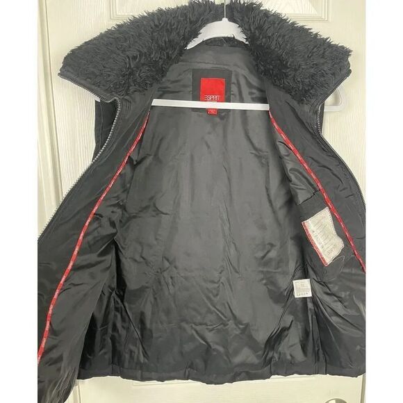 Vintage Esprit Black Quilted Best Women’s Size Small - Picture 7 of 8